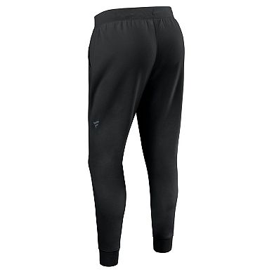 Men's Fanatics Black Detroit Red Wings Authentic Pro Road Fleece Sweatpants