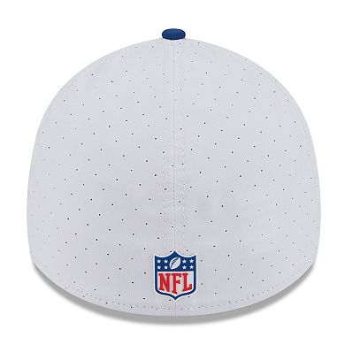 Men's New Era White/Royal Indianapolis Colts 2025 NFL Training Camp 39THIRTY Flex Hat