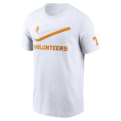 Men's Nike White Tennessee Volunteers Primetime 2-Hit Swoosh T-Shirt