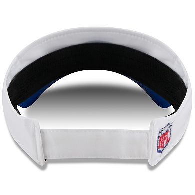 Men's New Era White/Royal New York Giants 2025 NFL Training Camp Adjustable Visor