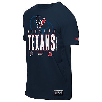 Men's New Era Navy Houston Texans 2025 NFL Training Camp T-Shirt