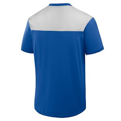Men's Fanatics Royal Chicago Cubs Walk Off V-Neck T-Shirt
