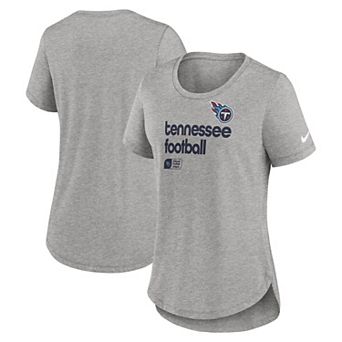 Women's Nike Heather Gray Tennessee Titans Team Shout Out Tri-Blend T-Shirt