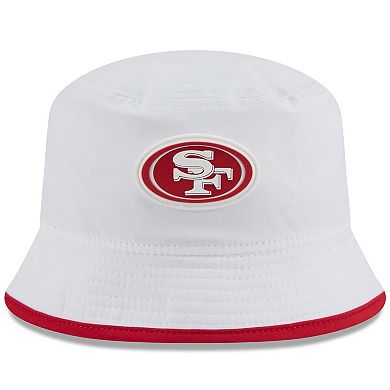 Men's New Era White San Francisco 49ers 2025 NFL Training Camp Stretch Bucket Hat