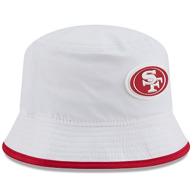 Men's New Era White San Francisco 49ers 2025 NFL Training Camp Stretch Bucket Hat