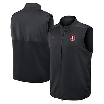 Men's Nike Black Stanford Cardinal Primetime Victory Performance Full-Zip Vest