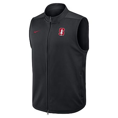 Men's Nike Black Stanford Cardinal Primetime Victory Performance Full-Zip Vest