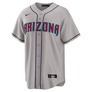 Men's Nike Ketel Marte Gray Arizona Diamondbacks Road Replica Jersey