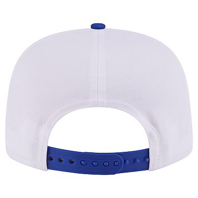 Men's New Era White/Blue New York Knicks Hardwood Two-Tone Golfer Adjustable Hat