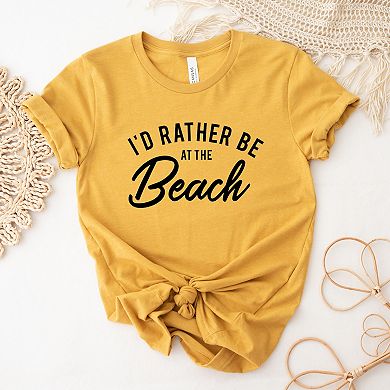 Simply Sage Market I'd Rather Be At The Beach Short Sleeve Tee
