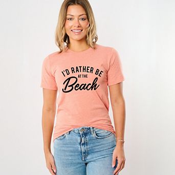 Simply Sage Market I'd Rather Be At The Beach Short Sleeve Tee
