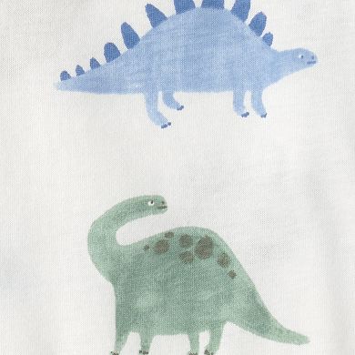 Baby Boy Carter's 2-Piece Dinosaur Short Sleeve Top & Overall Set