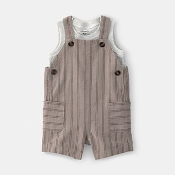 Baby Boy Carter's 2 pc Striped Sleeveless Top & Overall Set