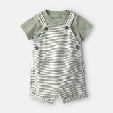 Baby Boy Carter's 2-Piece Striped Top & Shortall Set
