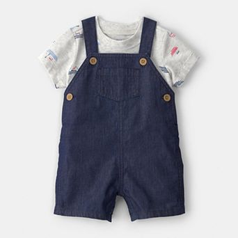 Baby Boy Carter's 2 pc Boat Romper Set
