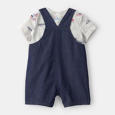 Baby Boy Carter's 2-Piece Boat Romper Set