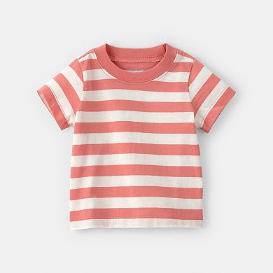 Baby Carter's 2-pc. Boat Striped Overall & T-Shirt Set