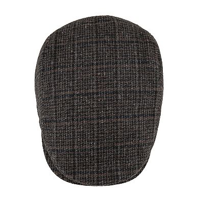 Men's Dockers® Brushed Plaid Flat Top Ivy Cap With Fleece Lining