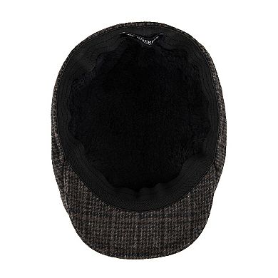 Men's Dockers® Brushed Plaid Flat Top Ivy Cap With Fleece Lining