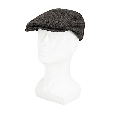 Men's Dockers® Brushed Plaid Flat Top Ivy Cap With Fleece Lining