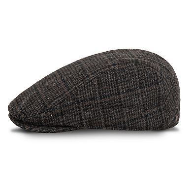 Men's Dockers® Brushed Plaid Flat Top Ivy Cap With Fleece Lining