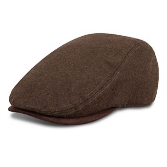 Men's Dockers® Melton Flat Top Ivy Cap With Suede Brim