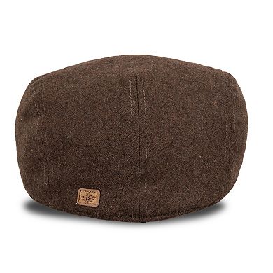 Men's Dockers® Melton Flat Top Ivy Cap With Suede Brim