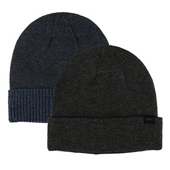 Men's Dockers® 2 pc Microcheck Beanie Set
