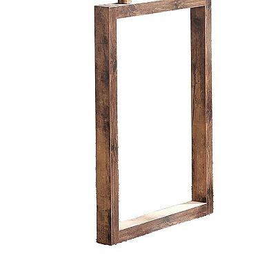 Fior L Shaped Writing Desk, Wood, Barn Door