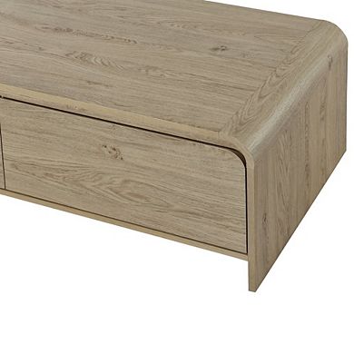 New Classic Furniture Mara 3-Piece 47 in. Natural Rectangular Wood Coffee Table with 2 End Tables