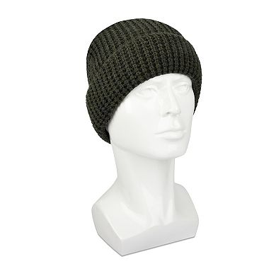 Men's Levi's Heathered Waffle Knit Fleece Lined Beanie