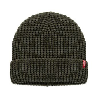 Men's Levi's® Heathered Waffle Knit Fleece Lined Beanie