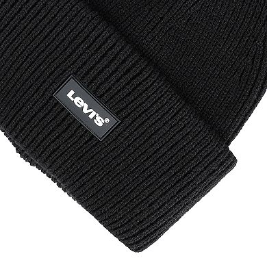 Men's Levi's Logo Patch Triple Roll Cuff Beanie