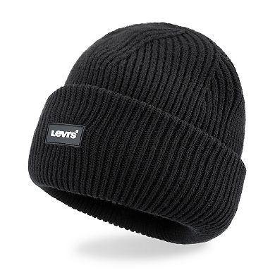 Men's Levi's Logo Patch Triple Roll Cuff Beanie