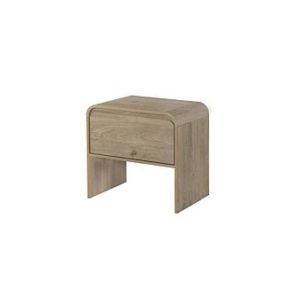 New Classic Furniture Mara 15.7 in Natural Rectangular Wood End Table (Set of 2)