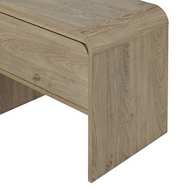New Classic Furniture Mara 15.7 in Natural Rectangular Wood End Table (Set of 2)