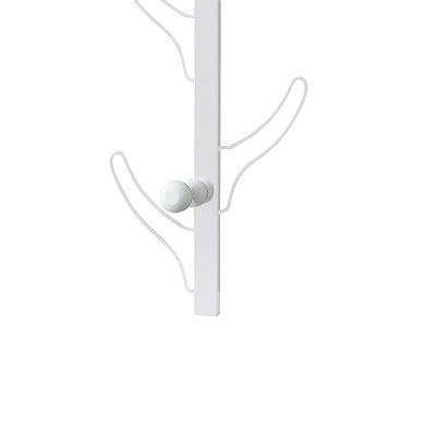 Zubo Coat and Hat Rack w 6 Hooks , Wall Mount, Metal
