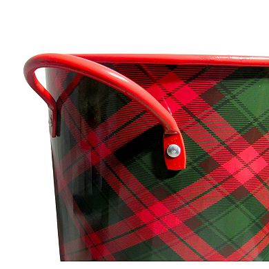 Discover Europe - Made In Turkey 3-pc. Plaid Aras Metal Bucket Set
