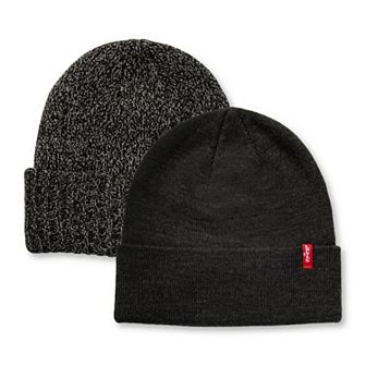 Men's Levi's® 2 pc Solid & Heathered Beanie Set