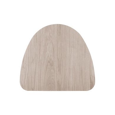 New Classic Furniture Oscar Wood Corner Table, White Ash