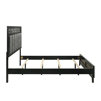 New Classic Furniture Obsidian Wood Queen Bed, Black