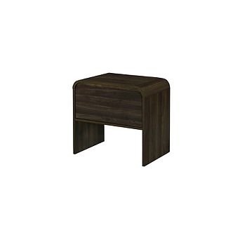 New Classic Furniture Mara 15.75 in Walnut Rectangular Wood End Table