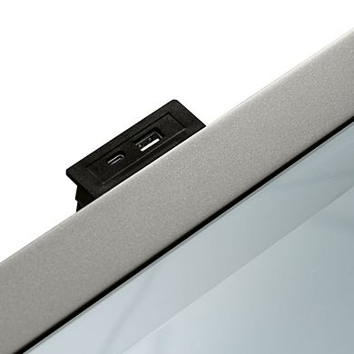 New Classic Furniture Reflections Wood 3-Drawer Mirrored Top Nightstand, Silver