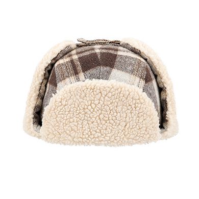Men's Levi's® Oversized Brushed Plaid Trapper Hat