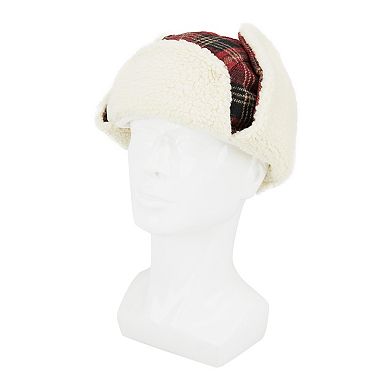 Men's Levi's® Washed Tartan Plaid Fleece Lined Trapper Hat
