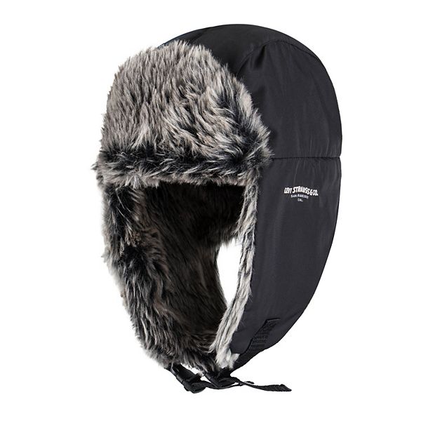 Rest&Recreation REVERSIBLE TRAPPER 耳あて付き Men's Levi's Superior Warmth Trapper Hat With Snap Up Ear Flaps