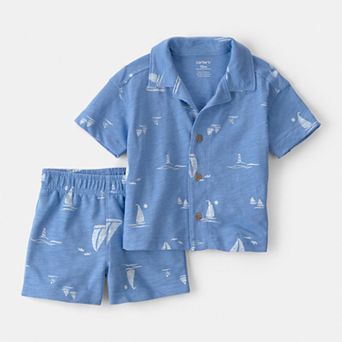Baby Boy Carter's 2 pc Sailboat Top & Shorts Set