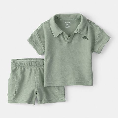 Boy Baby Boy Carter's 2 pc Polo & Shorts Set