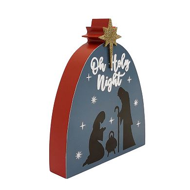 St. Nicholas Square® Nativity Scene Oh Holy Night Caption Box Table Decor