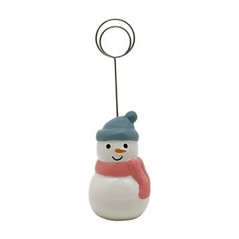St. Nicholas Square® Resin Cozy Snowman Photo Clip